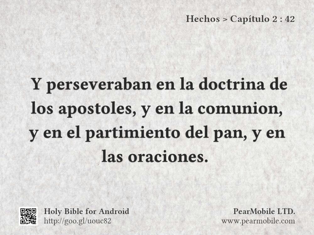 Hechos, Capítulo 2:42
